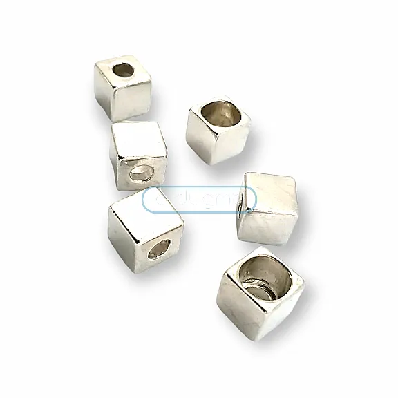 Inlet 4 mm Cord End for Clothing Cube Shaped Metal length 7.8 mm PBB002 Inlet 4 mm Cord End for Clothing Cube Shaped Metal length 7.8 mm PBB002
