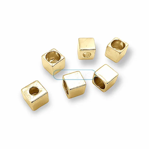 Inlet 4 mm Cord End for Clothing Cube Shaped Metal length 7.8 mm PBB002 Inlet 4 mm Cord End for Clothing Cube Shaped Metal length 7.8 mm PBB002