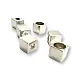 Inlet 4 mm Cord End for Clothing Cube Shaped Metal length 7.8 mm PBB002 Inlet 4 mm Cord End for Clothing Cube Shaped Metal length 7.8 mm PBB002