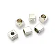 Inlet 4 mm Cord End for Clothing Cube Shaped Metal length 7.8 mm PBB002 Inlet 4 mm Cord End for Clothing Cube Shaped Metal length 7.8 mm PBB002