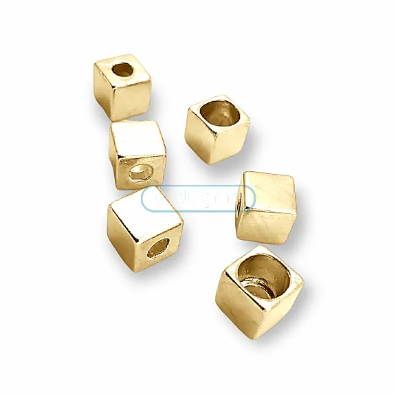 Inlet 4 mm Cord End for Clothing Cube Shaped Metal length 7.8 mm PBB002 Inlet 4 mm Cord End for Clothing Cube Shaped Metal length 7.8 mm PBB002