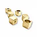 Inlet 4 mm - 0,16" Cord End for Clothing Cube Shaped Metal length 7.8 mm PBB002