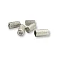 Inlet 3.3 mm Cord End Mosaic Patterned Metal length 13.5 mm PBB005