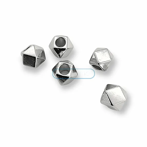 Cord End Cubic Bead Shape length 9 mm Inlet 5 mm PBB006 Cord End Cubic Bead Shape length 9 mm Inlet 5 mm PBB006