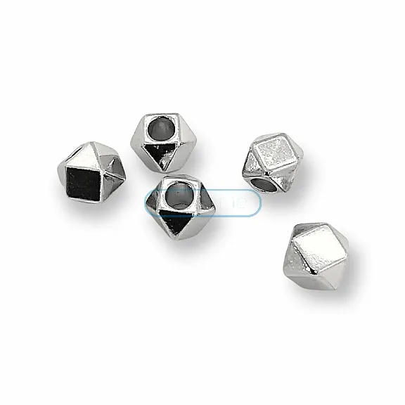 Cord End Cubic Bead Shape length 9 mm Inlet 5 mm PBB006 Cord End Cubic Bead Shape length 9 mm Inlet 5 mm PBB006