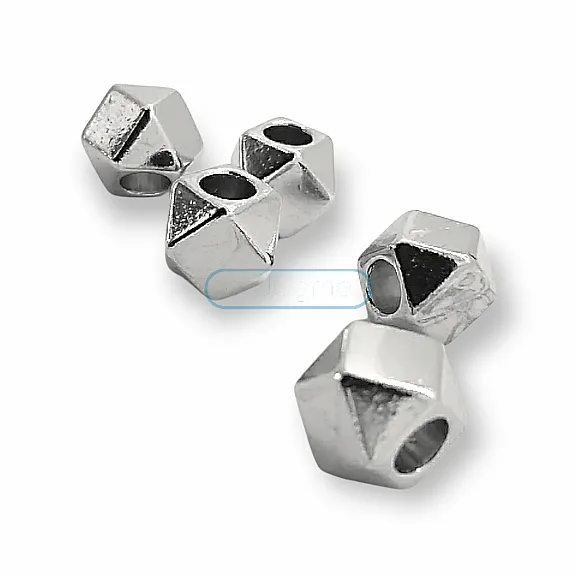 Cord End Cubic Bead Shape length 9 mm Inlet 5 mm PBB006 Cord End Cubic Bead Shape length 9 mm Inlet 5 mm PBB006