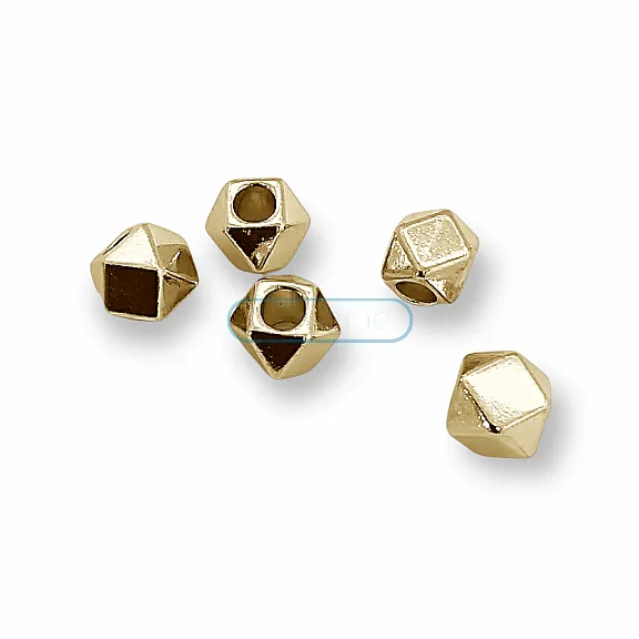 Cord End Cubic Bead Shape length 9 mm Inlet 5 mm PBB006 Cord End Cubic Bead Shape length 9 mm Inlet 5 mm PBB006
