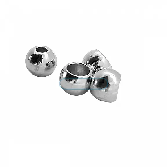 Cord End Spherical Shape Bead Connector length 8 mm Inlet 4 mm PBB007 Cord End Spherical Shape Bead Connector length 8 mm Inlet 4 mm PBB007