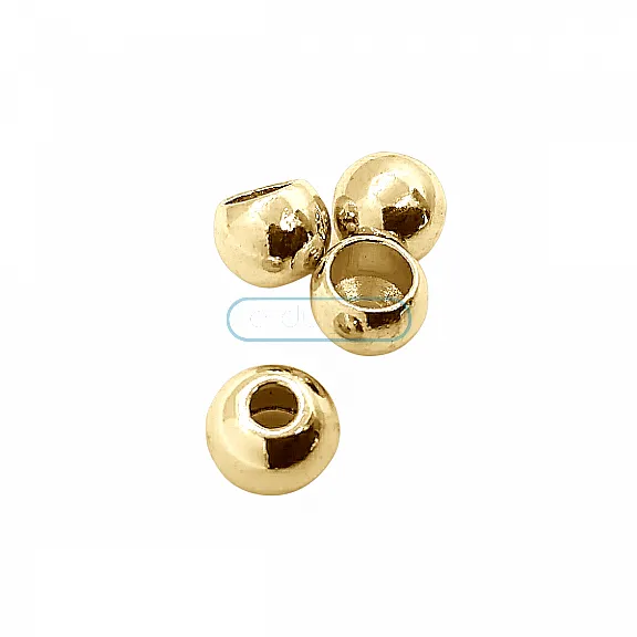 Cord End Spherical Shape Bead Connector length 8 mm Inlet 4 mm PBB007 Cord End Spherical Shape Bead Connector length 8 mm Inlet 4 mm PBB007