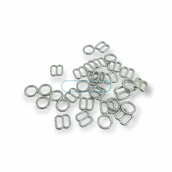 Sütyen Askı Ayar Tokası 6 mm ve Halkası PBT0009 Sütyen Askı Ayar Tokası 6 mm ve Halkası PBT0009