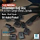 Cord End Sew-On - Cube Shape Matte Black 50 pcxs/Packet Entry 7.5 mm - 0,27" PROMOART0034