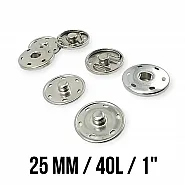 25 mm 40 boy Dikme Çıtçıt Düğme Pirinç Paslanmaz ERD250PR