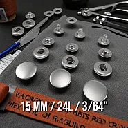 15 mm Alfa Paslanmaz Çıtçıt 54 Sistem 4 lü Takım ERCA0015P