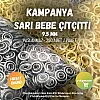 Bebe Çıtçıtı 9,5 mm Renk Limon Sarısı Paslanmaz Delikli Klikıt Çıtçıt 250 Adet/Pk C0095DPPKLSari