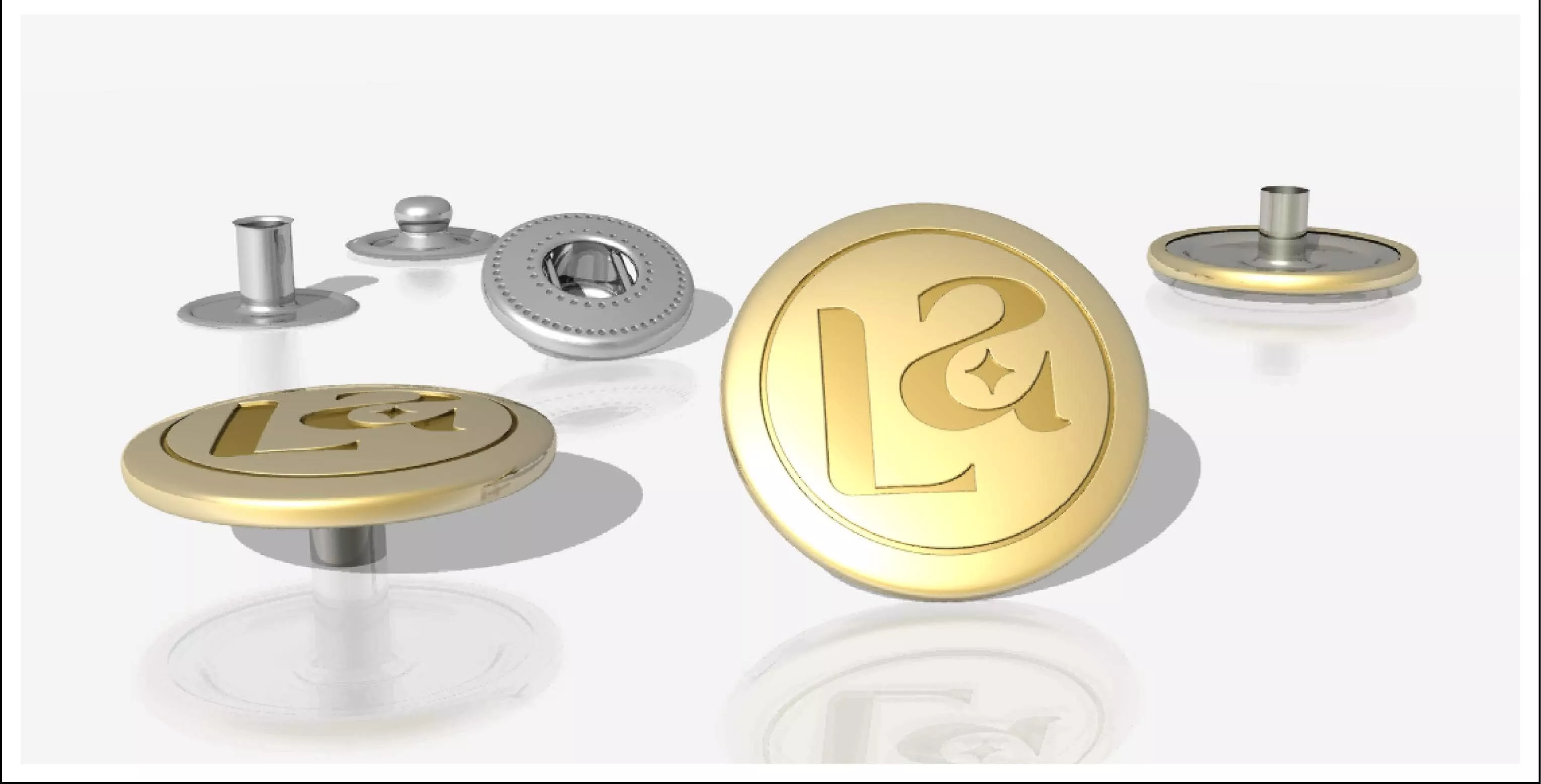 Branded Jeans Button Only Logo