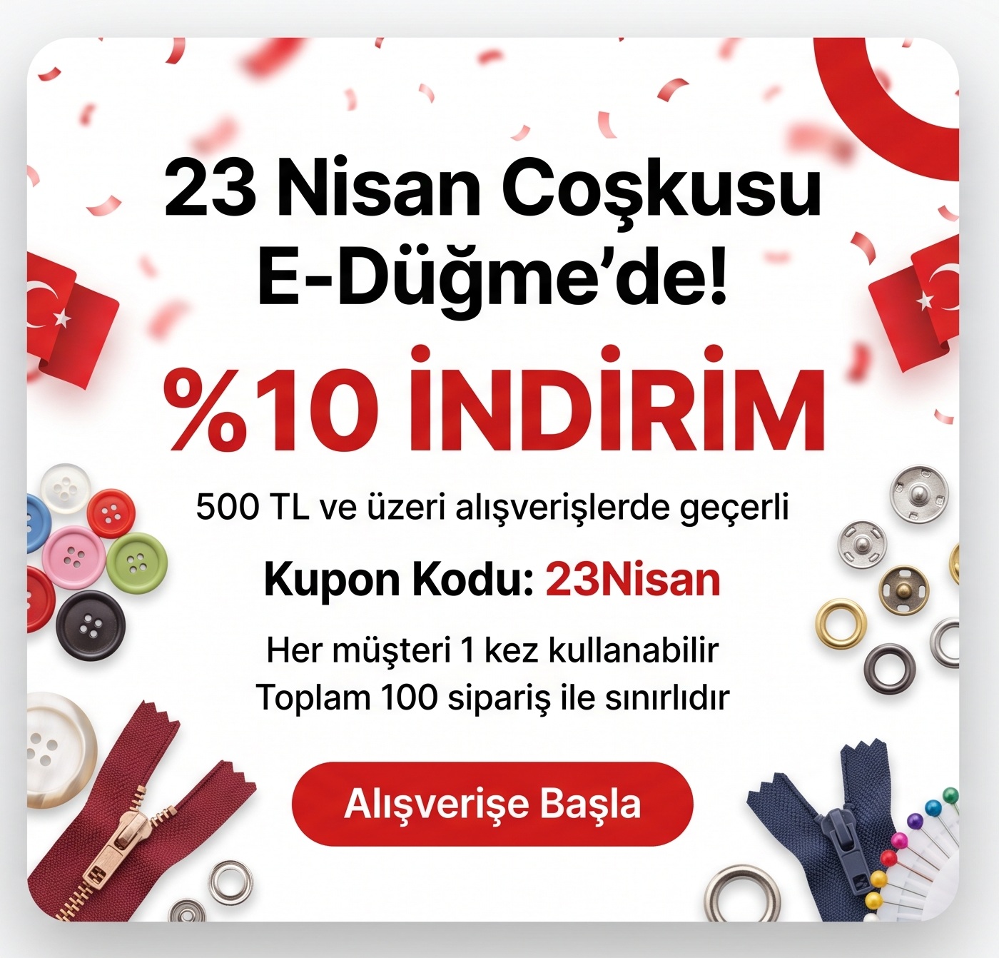 23 Nisan E-Düğme Kampanyası
