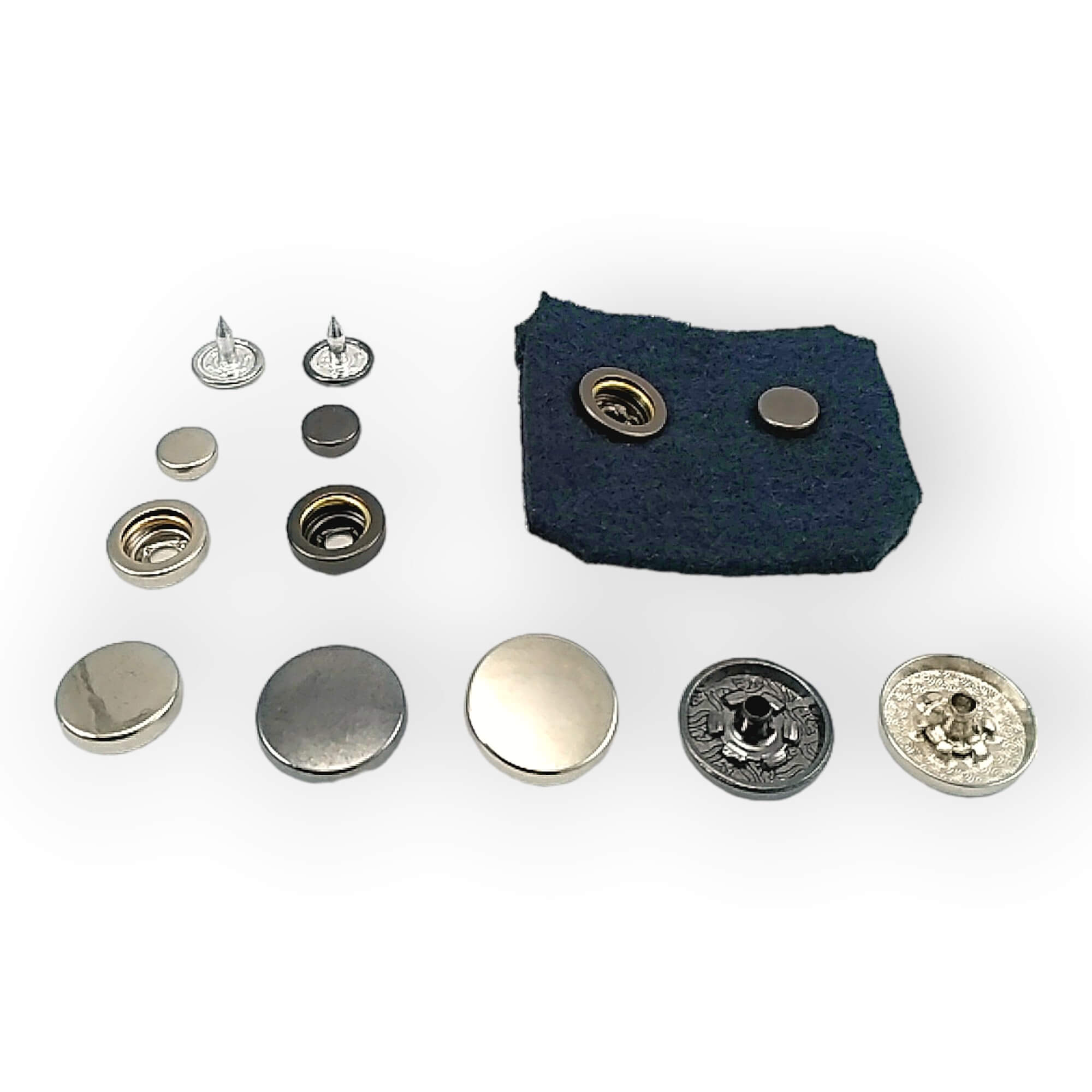 Italian style snap fasteners